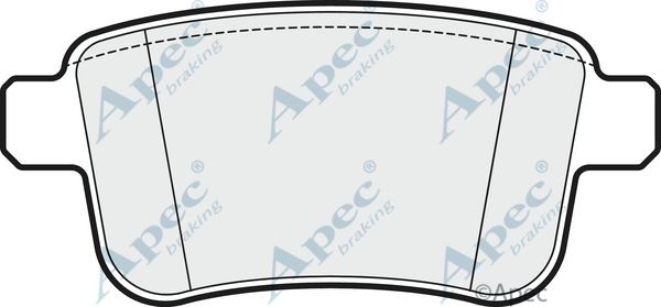 APEC BRAKING Комплект тормозных колодок, дисковый тормоз PAD1657